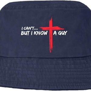 I Can't But I Knows A Guys Bucket Hat Jesus Cross Bucket Hat Flodable Hat for Travel Accessories for Basketball