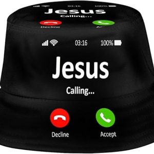 Christian Jesus Cross Bucket Hat for Adults Men Women Teenagers