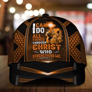 I Can Do All Things Through Christ Who Strengthens Me, Jesus Cap Gift UKTO090203